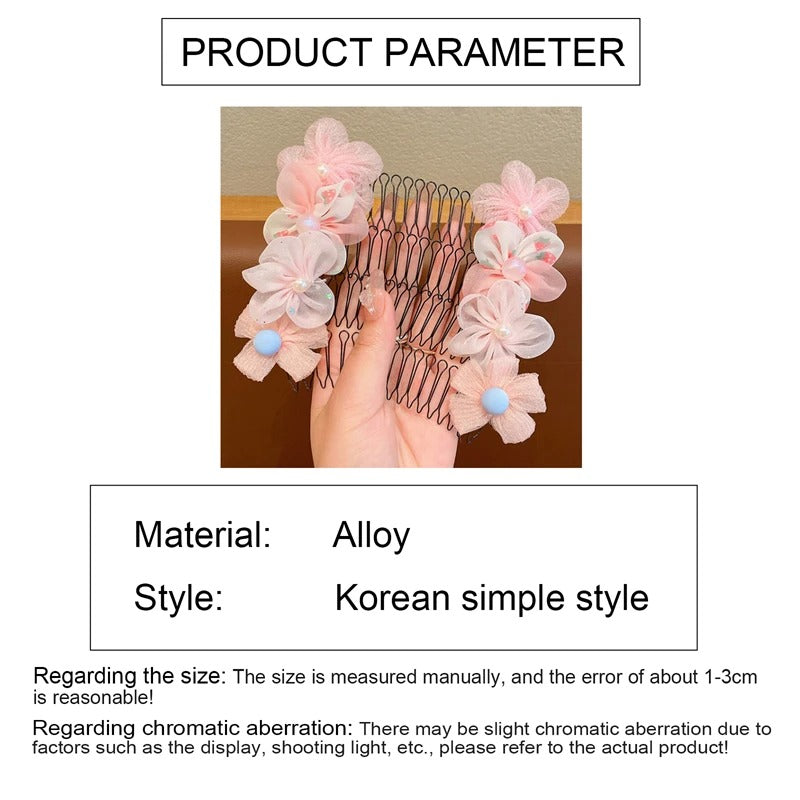 Princess Style Flower Bow Comb
