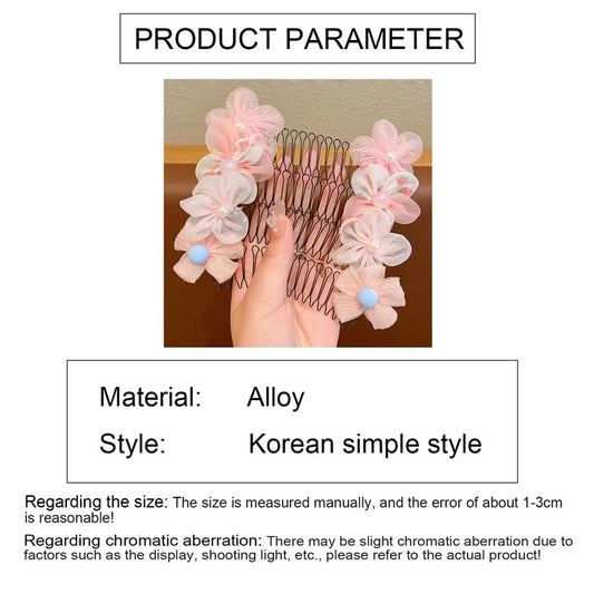 Princess Style Flower Bow Comb