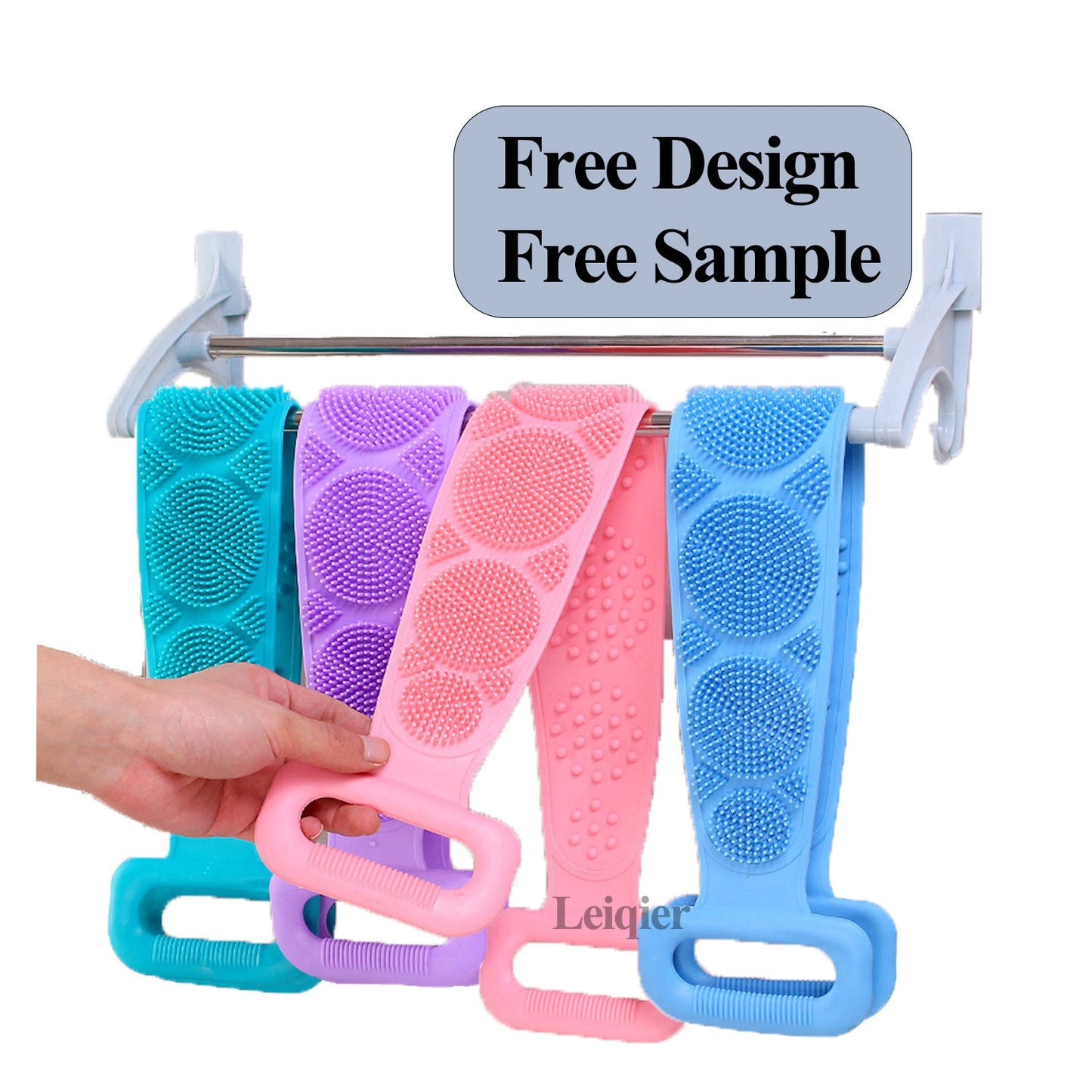 Dual Sided Extra Long Handle Bath Body Scrubber
