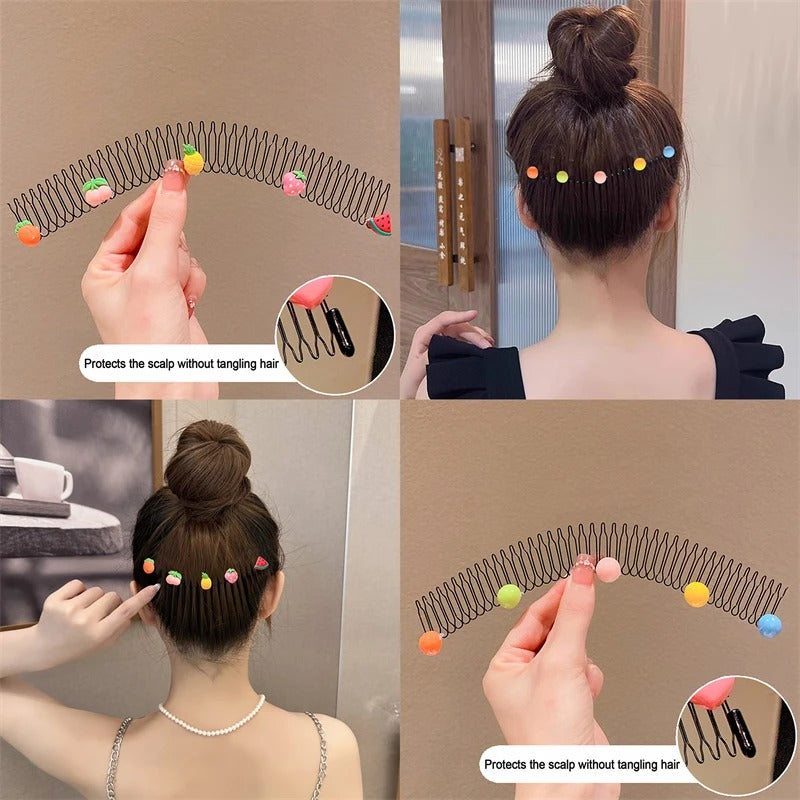 Princess Style Flower Bow Comb