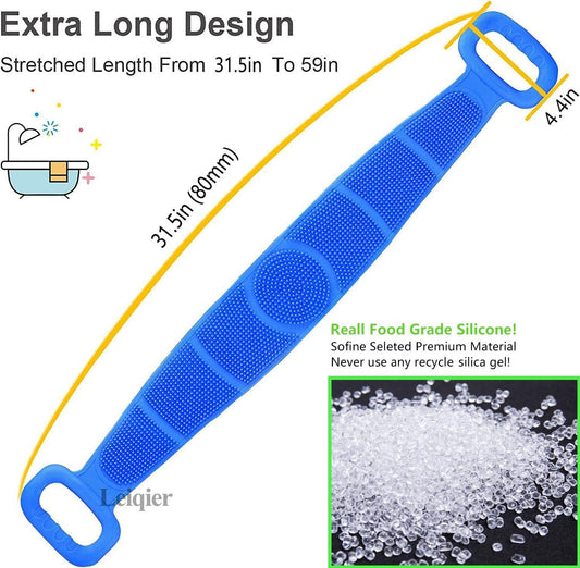 Dual Sided Extra Long Handle Bath Body Scrubber