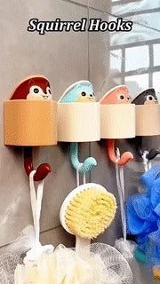 Cute Squirrel Decorative Wall Hook