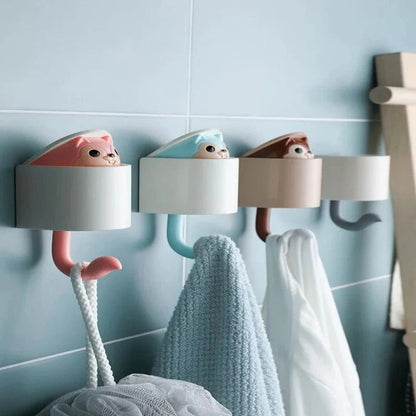 Cute Squirrel Decorative Wall Hook