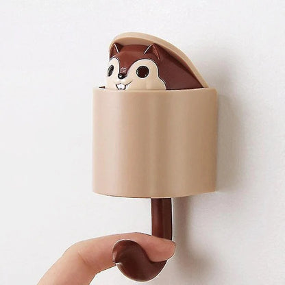 Cute Squirrel Decorative Wall Hook